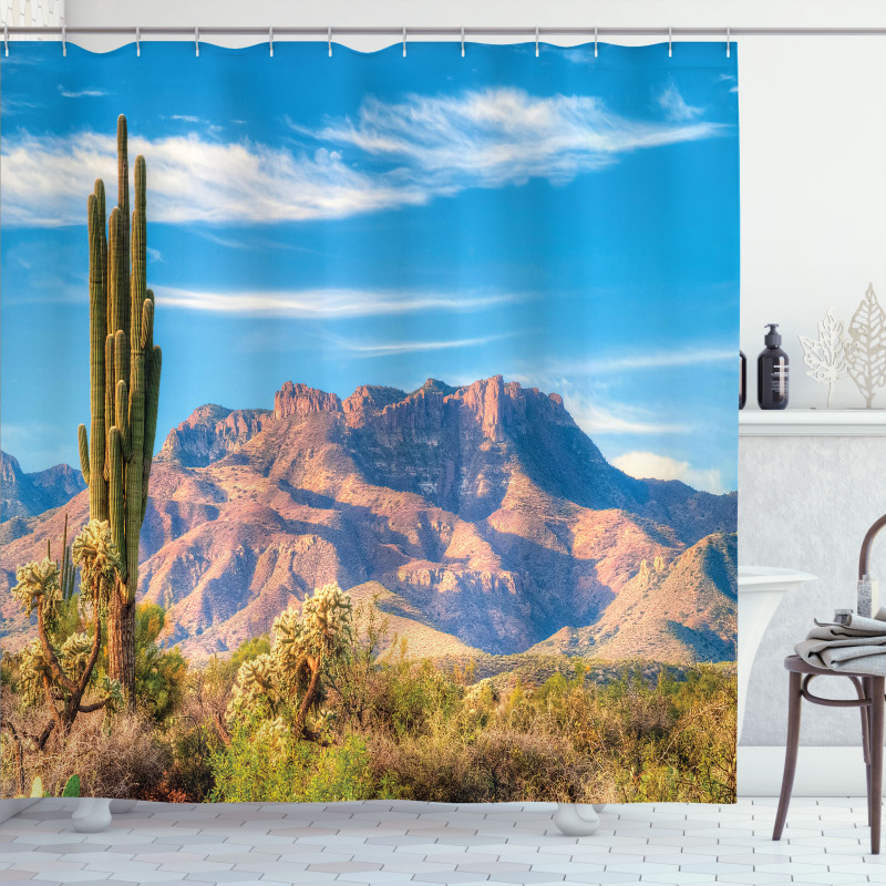 Landscape of Mountain Shower Curtain
