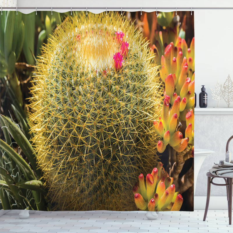 Cactus Plant with Spikes Shower Curtain