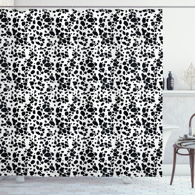 Puppy Spots Fur Shower Curtain