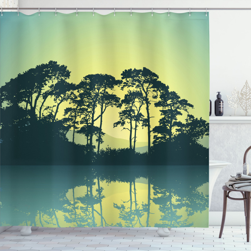 Forest Tree Landscape Shower Curtain