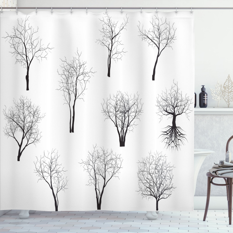 Forest Trees Branches Shower Curtain
