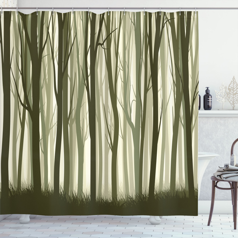 Mother Nature Forest Shower Curtain