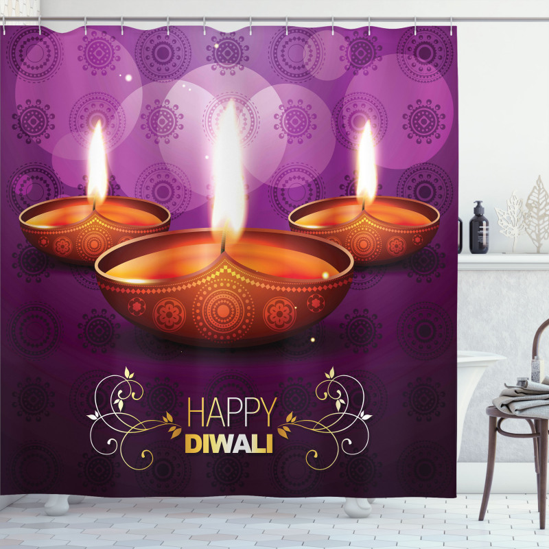 Diwali Asia Shower Curtain