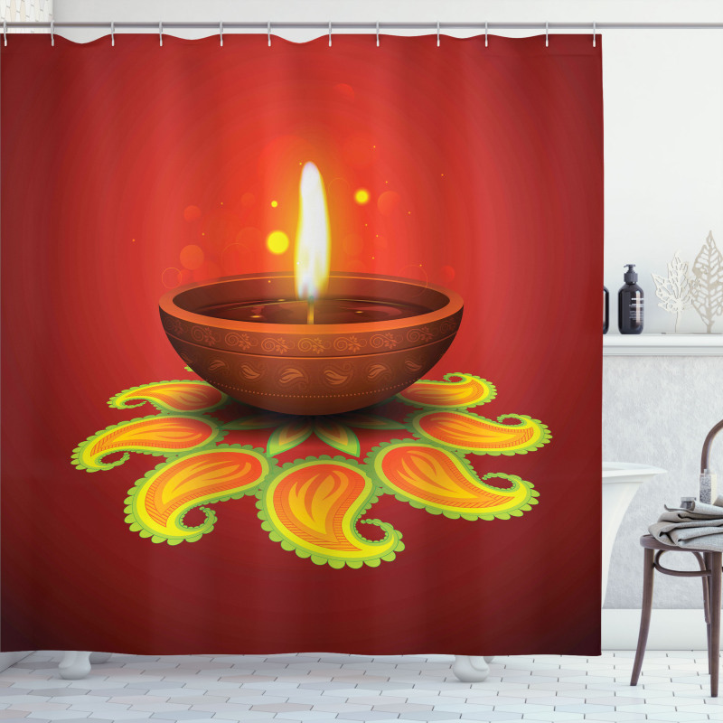 Diwali Design Shower Curtain