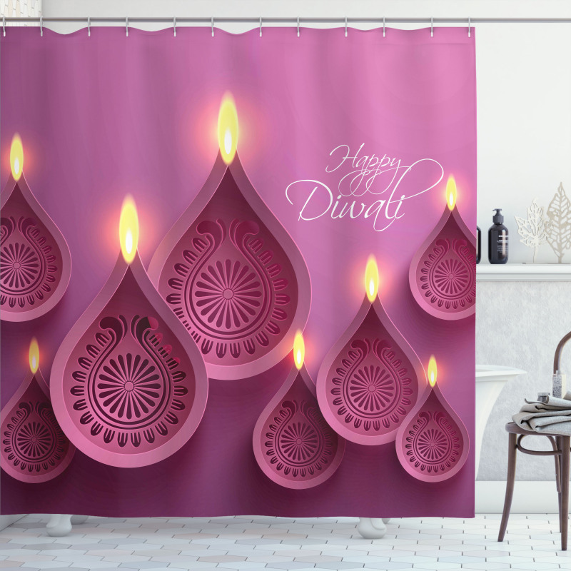 Candles for Celebration Shower Curtain