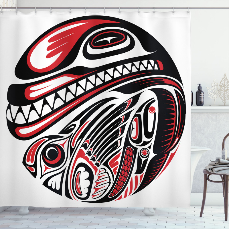 Haida Animal Art Shower Curtain