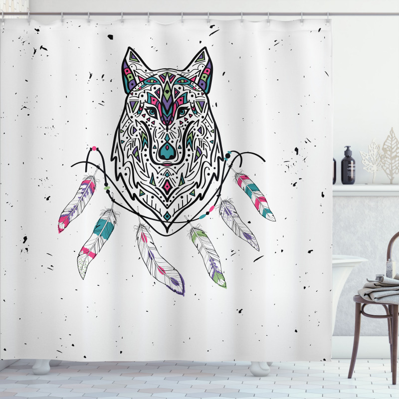 Inspirational Wild Free Shower Curtain