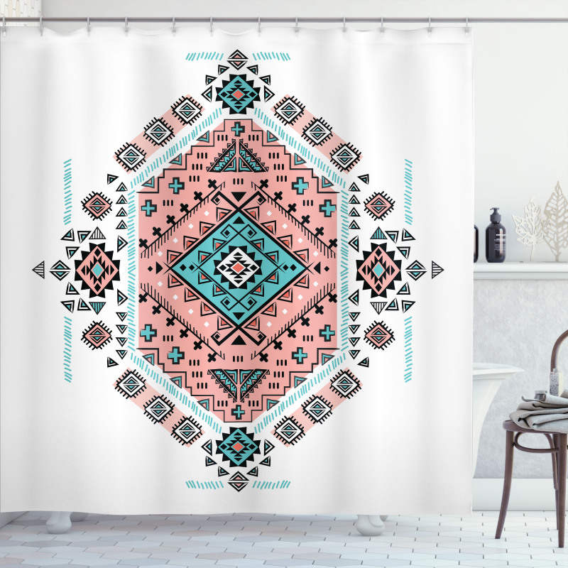 Aztec Native Art Design Shower Curtain