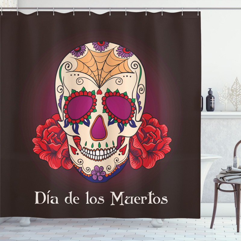 Dia de Los Muertos Shower Curtain