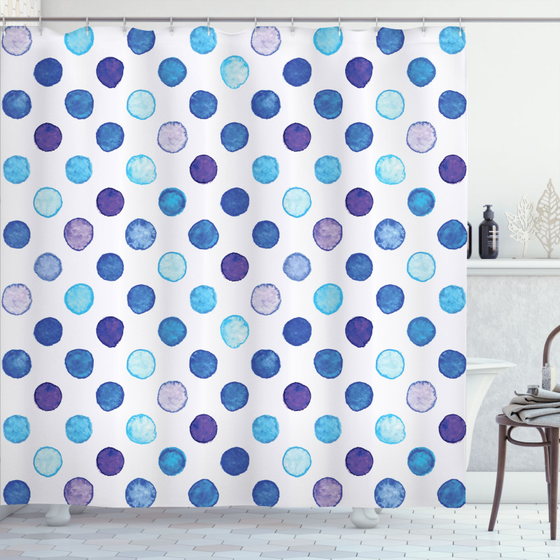 Blue Tones Soft Funky Shower Curtain