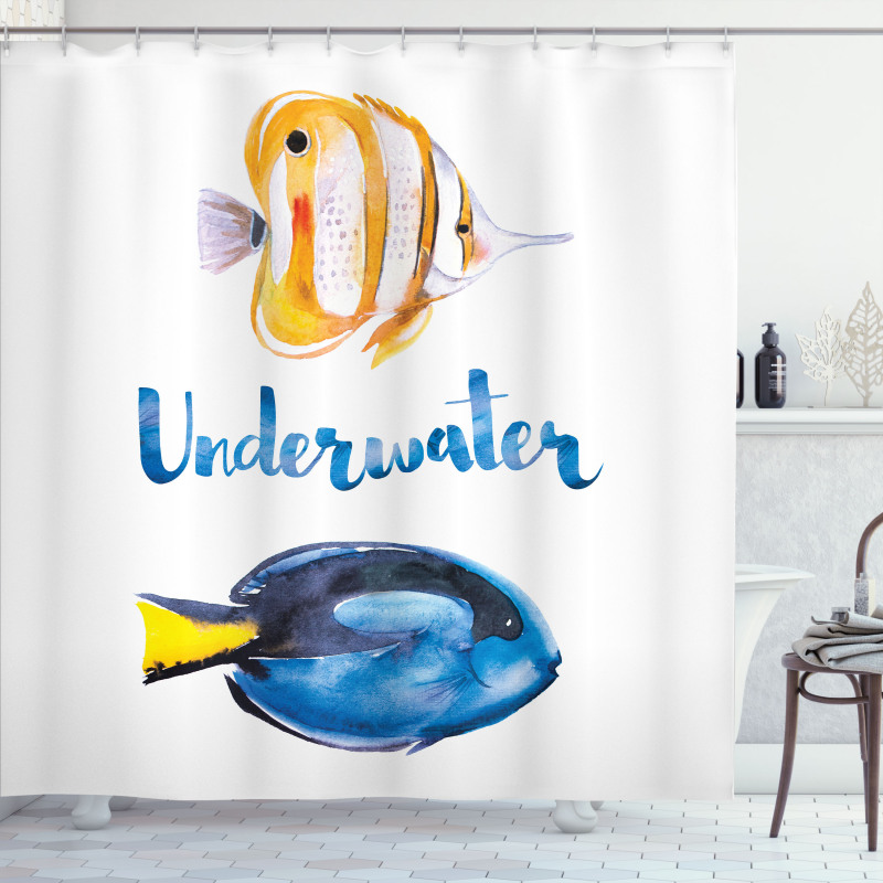 Pacific Tang Fish Shower Curtain