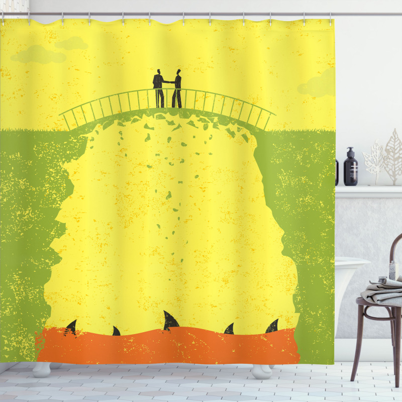 Business Life Hands Shower Curtain