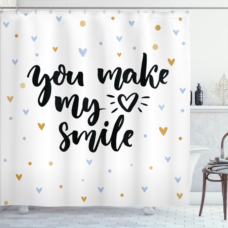 You Make My Heart Smile Shower Curtain