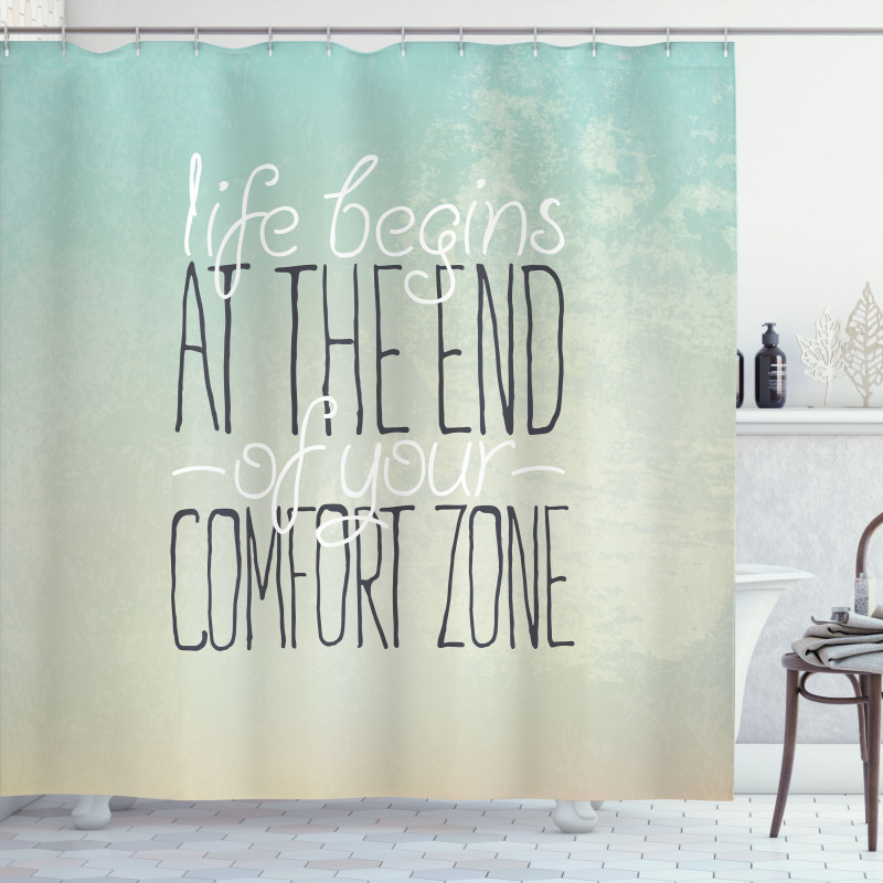 Life Words Shower Curtain