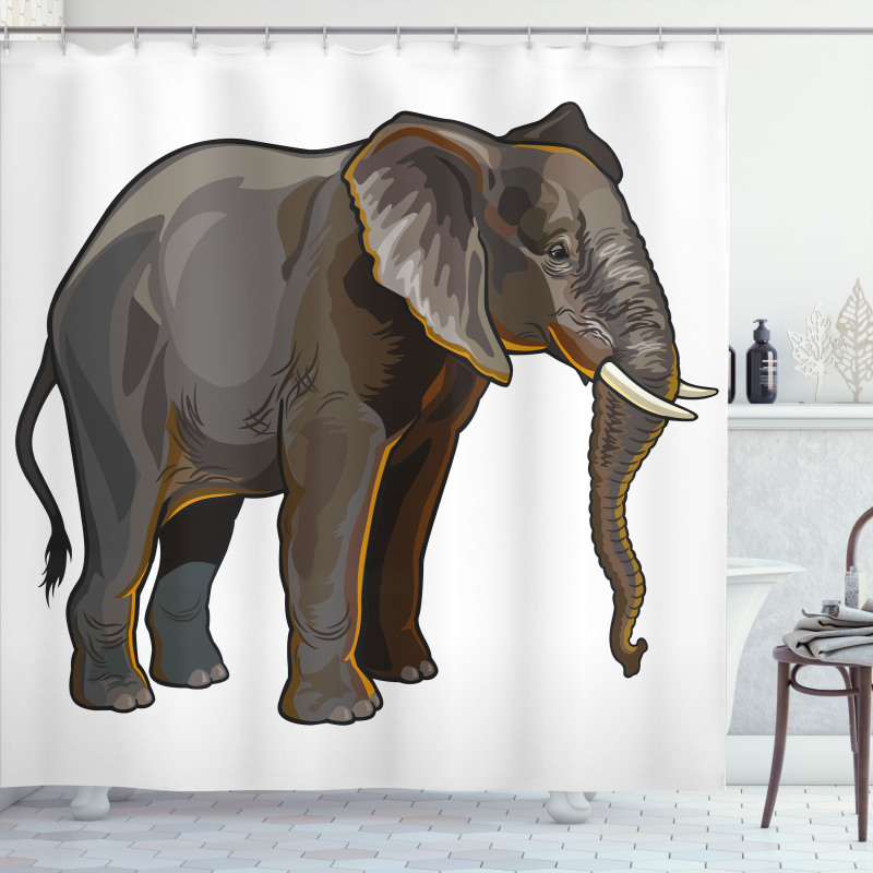 Exotic Safari Fauna Shower Curtain