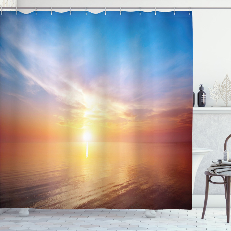 Horizon Seascape Bay Shower Curtain