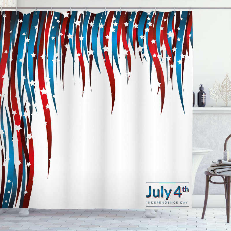 Swirled Banners Shower Curtain