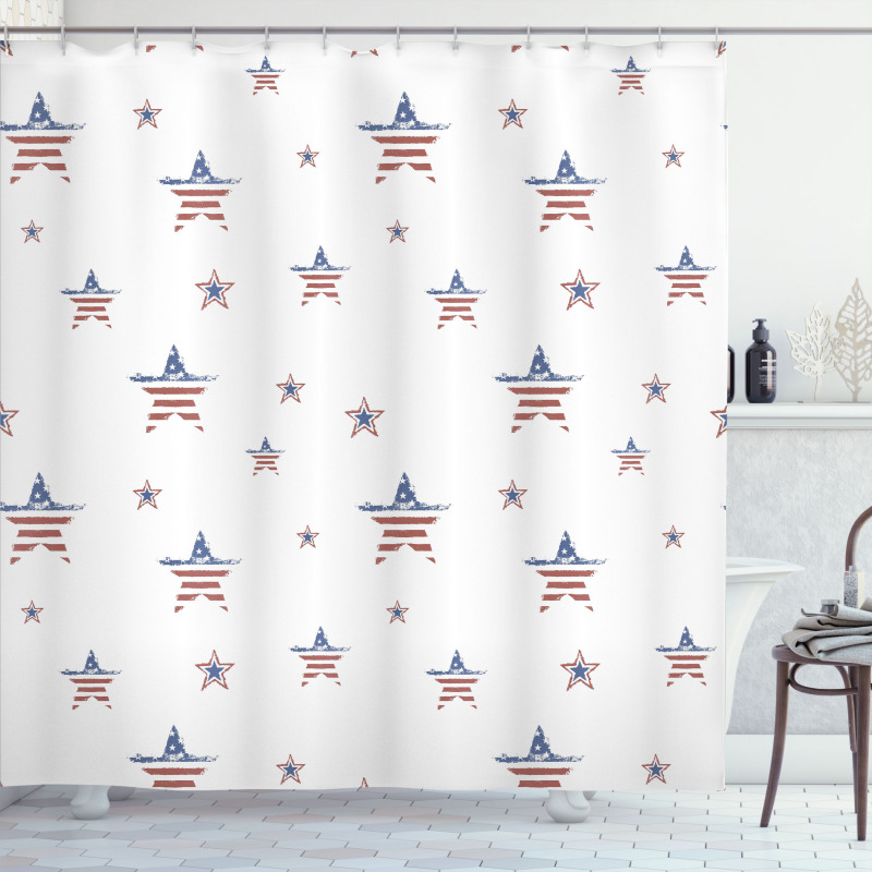 Scattered Stars Shower Curtain