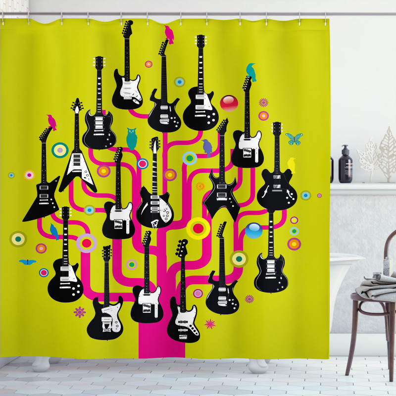 Guitars for Rock Stars Shower Curtain