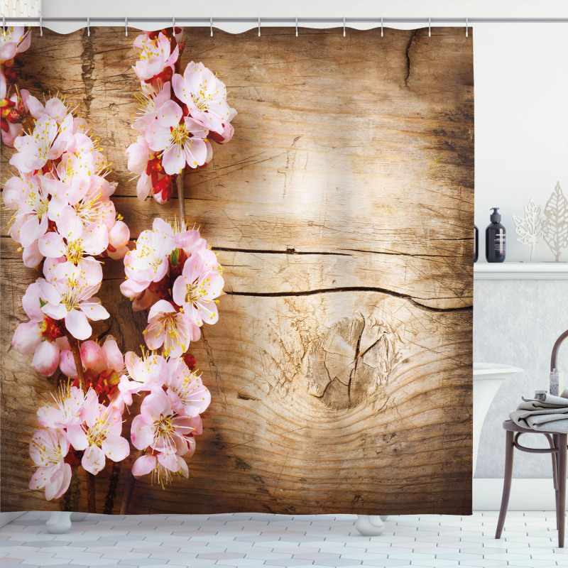 Spring Blossom Orchard Shower Curtain
