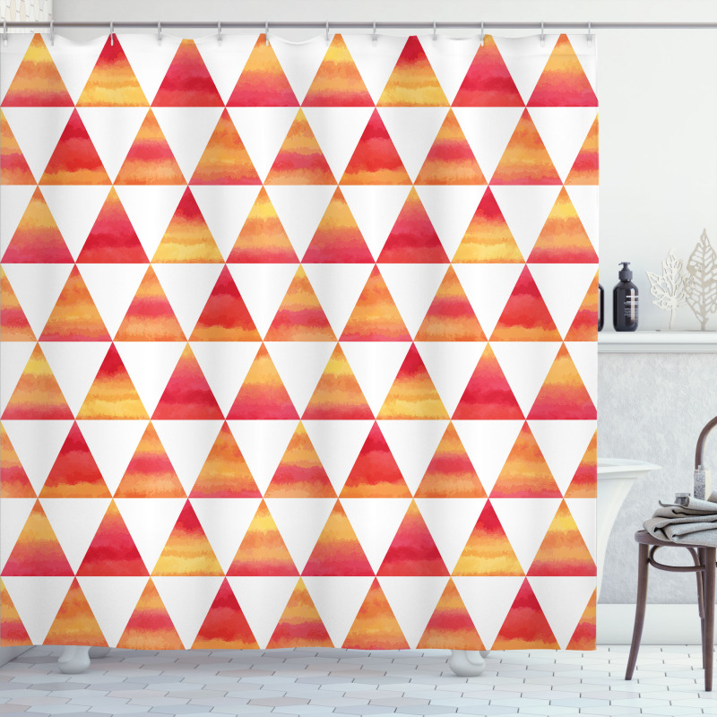 Triangle Geometric Art Shower Curtain
