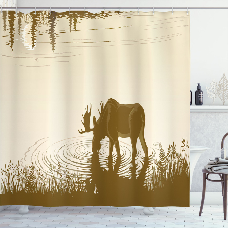 Lake River Forest Wild Shower Curtain