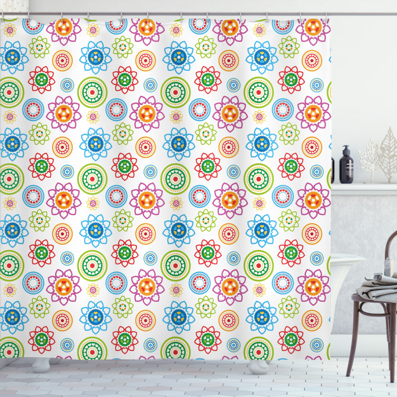 Colorful Pattern Shower Curtain
