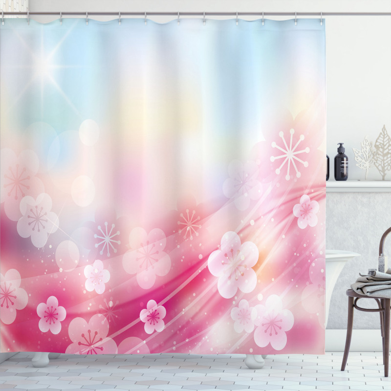 Blossoms Flowers Buds Shower Curtain