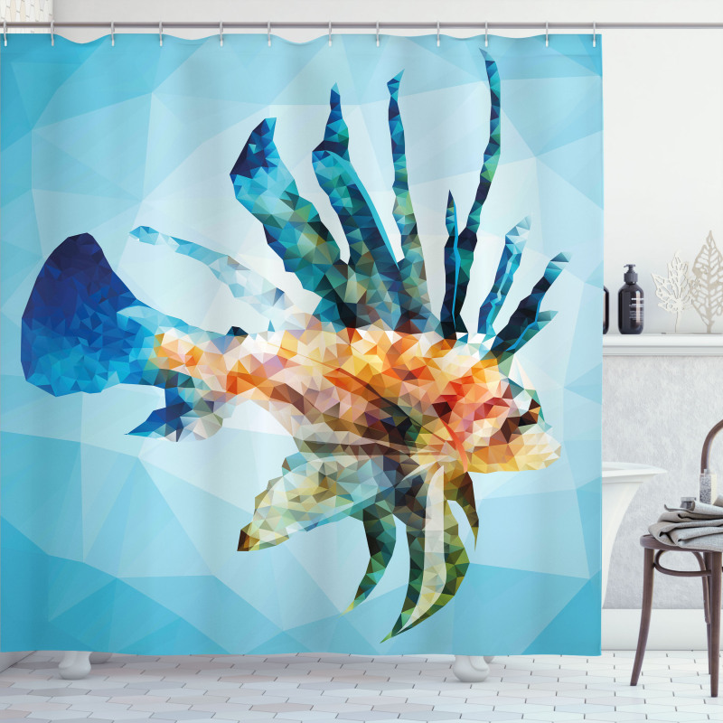 Ornamental Fish Style Shower Curtain