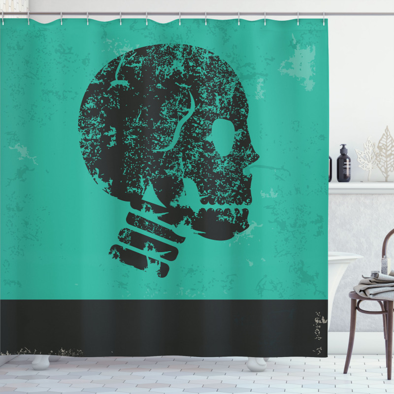 Abstract Human Skeleton Shower Curtain