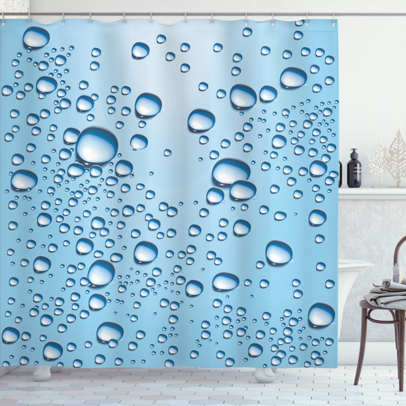Glass with Water Marks Shower Curtain