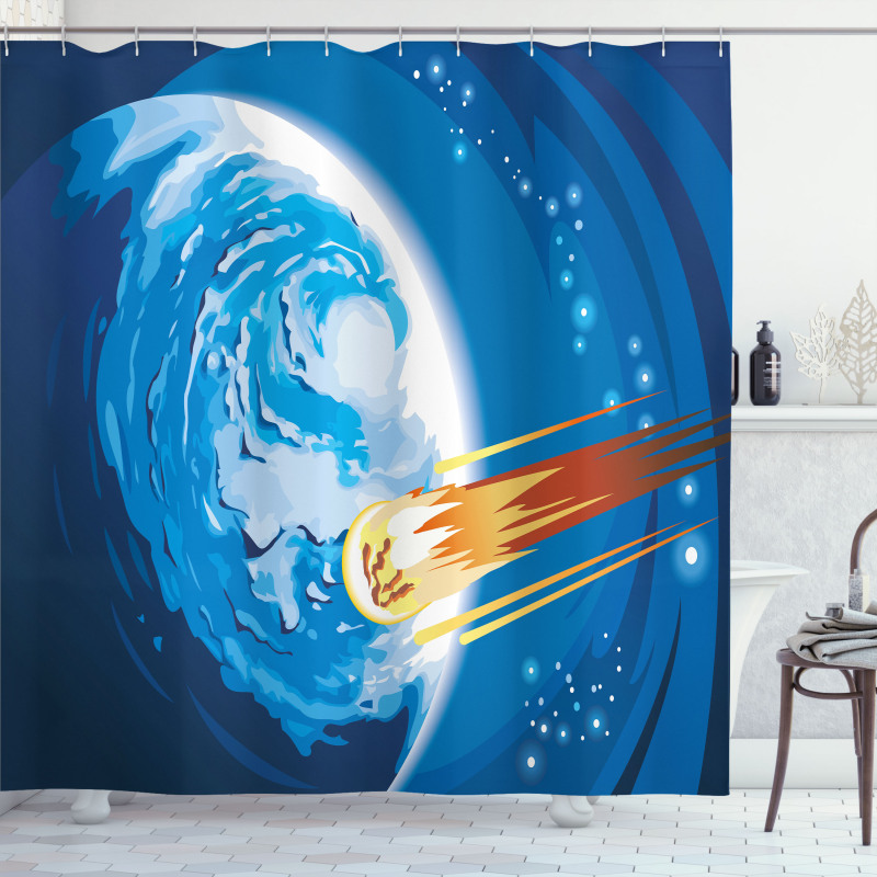Planet Galaxy Cosmos Shower Curtain