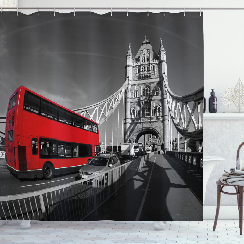 Landscape of London City Shower Curtain