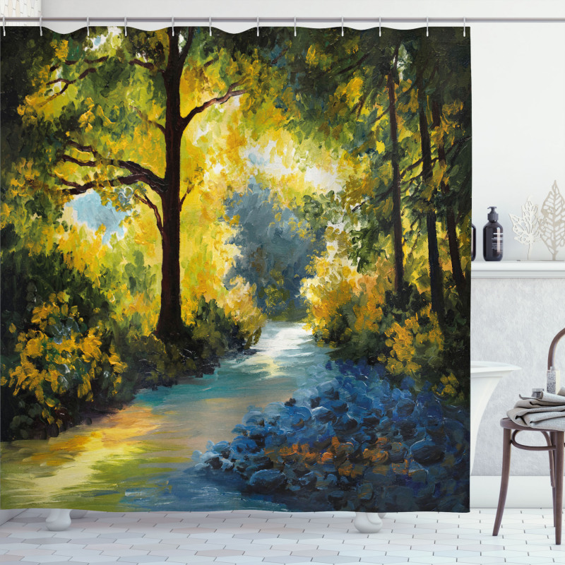 Nature Forest Meadows Shower Curtain