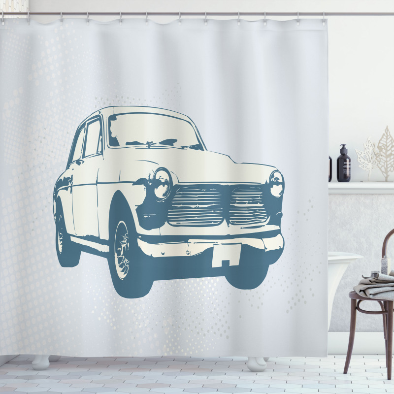 Vintage Old Custom Car Shower Curtain