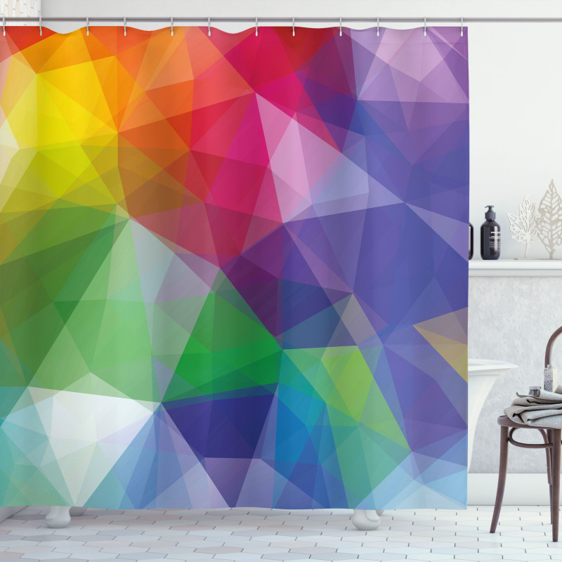 Fractal Hazy Quirky Shower Curtain