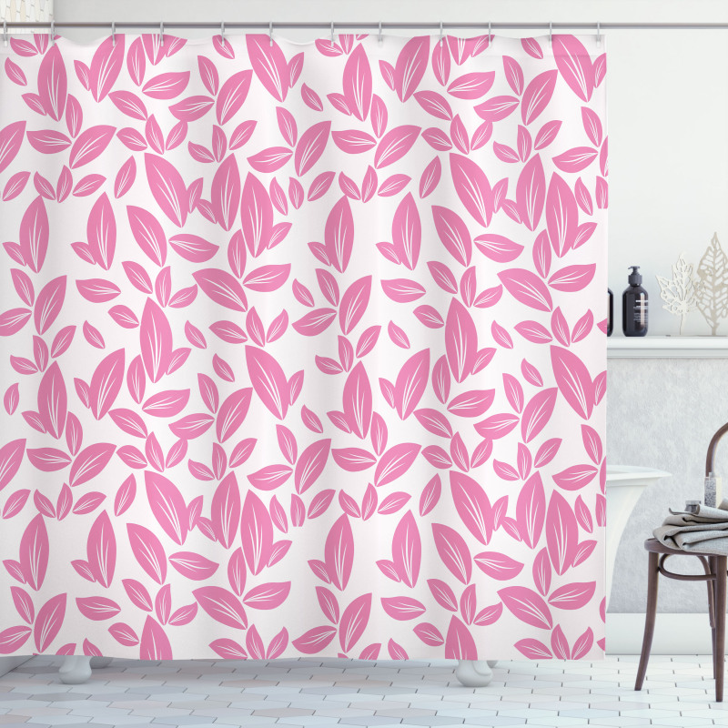 Big Pink Petals Shower Curtain