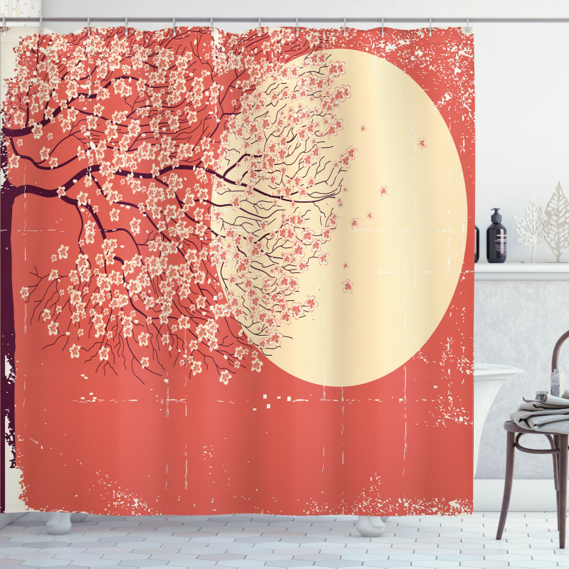 Cherry Sakura Blossoms Shower Curtain