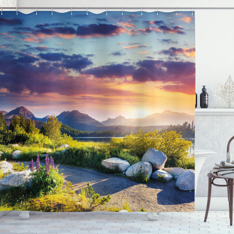 Idyllic Sky Europe Park Shower Curtain