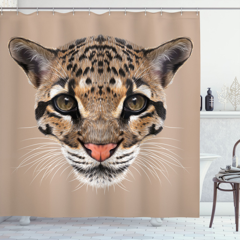 Baby Leopard Wild Shower Curtain