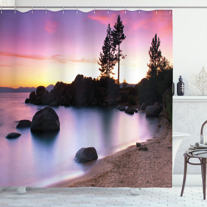 Landscape Lake Tahoe Shower Curtain