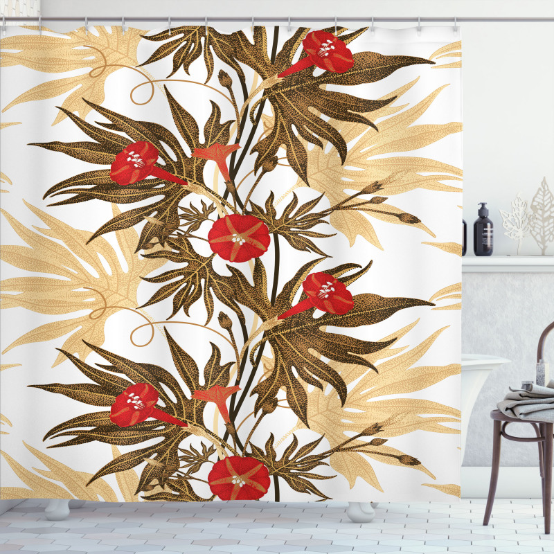 Exotic Climbing Ivy Shower Curtain