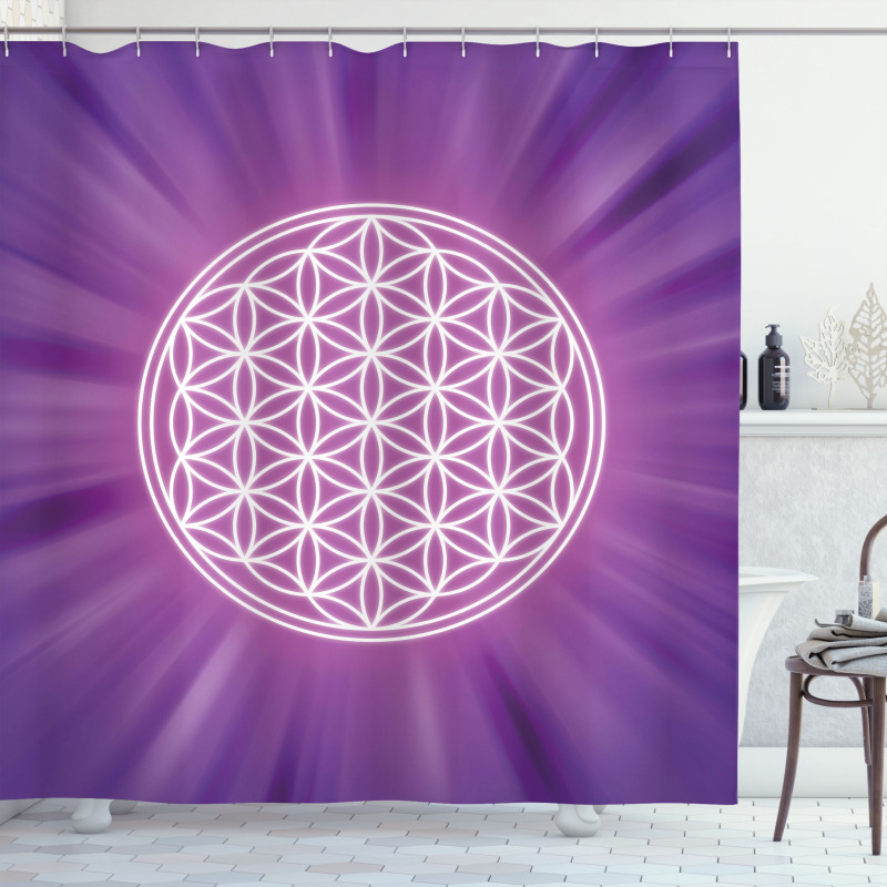 Overlap Circles Shower Curtain