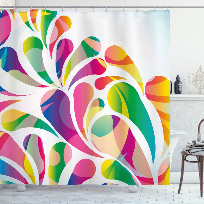 Leaf Shape Vivid Forms Shower Curtain