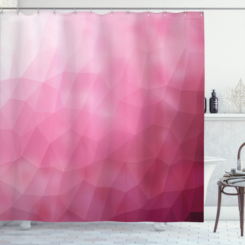 Shades Fragments Gradient Shower Curtain