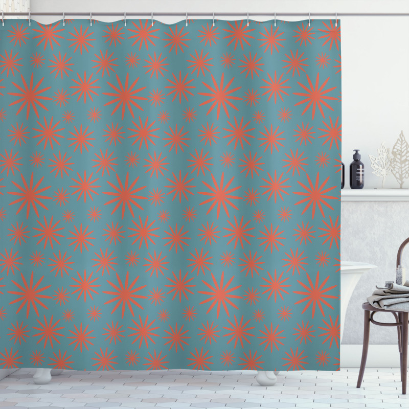 Vintage 50s Inspired Shower Curtain