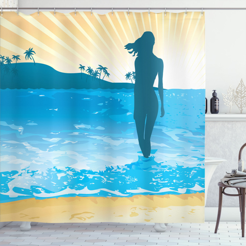 Sea Shore Ocean Summer Shower Curtain