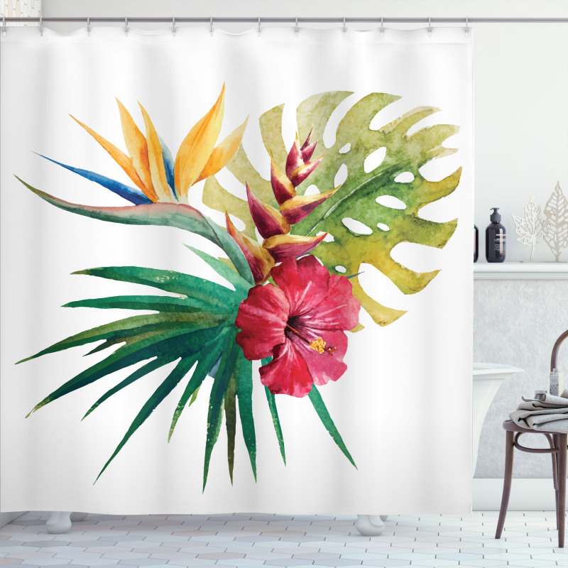 Wild Tropical Orchid Shower Curtain