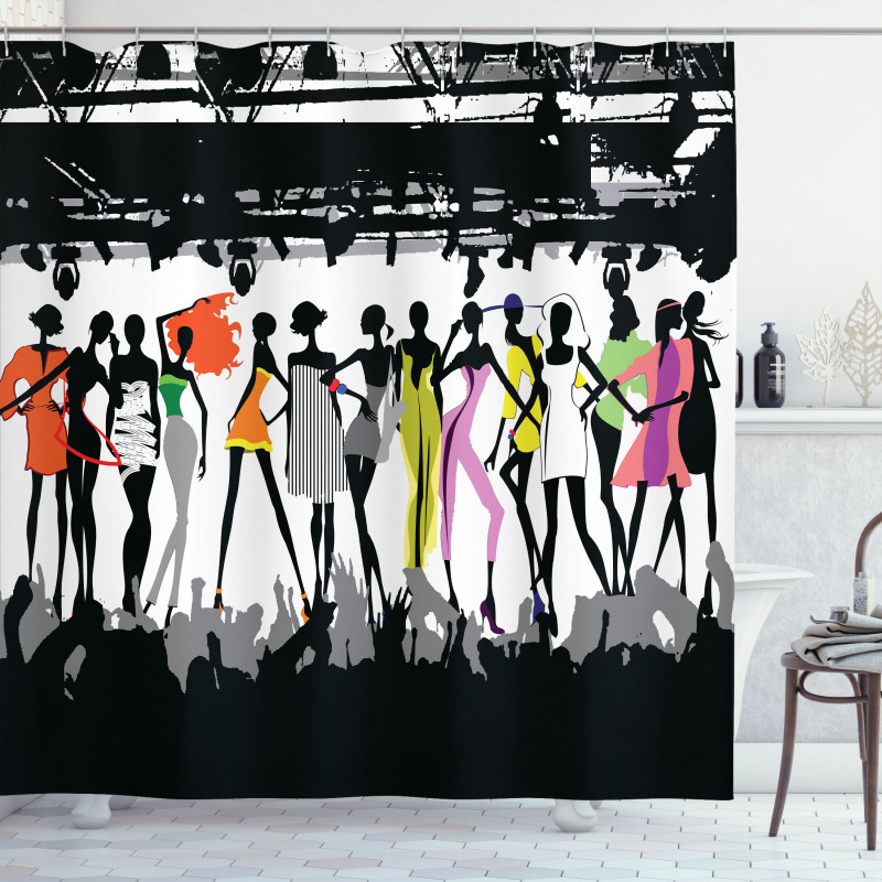 Modern Colorful Fashion Shower Curtain