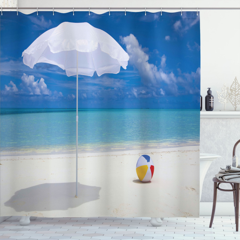 Summer Season Vibes Sea Shower Curtain